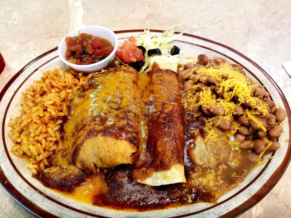 Enchilada dish at Luchia's Restaurant