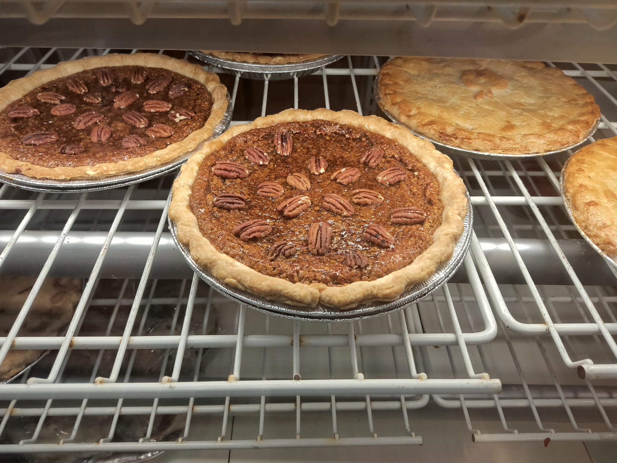 Homemade pie selection at Luchia's Restaurant